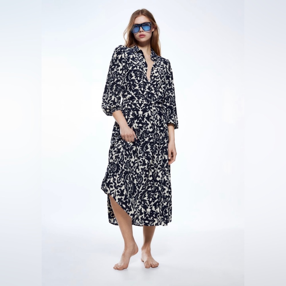 Zara printed dress